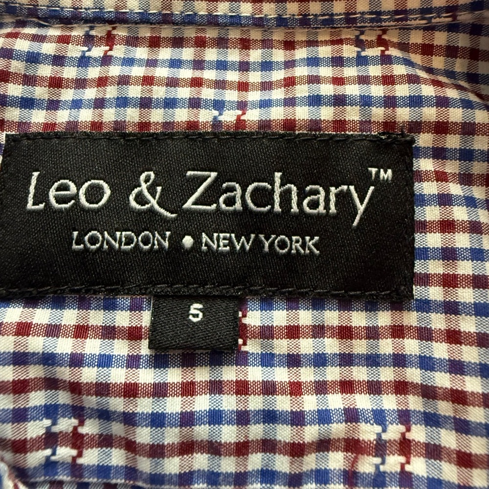 Kids Blue and Red Plaid Button Down Shirt